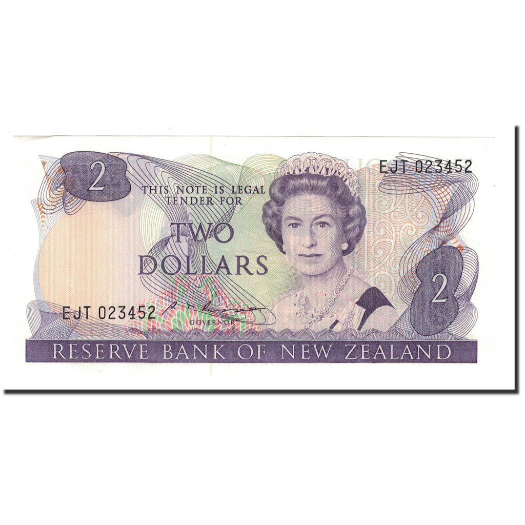 Billet, Nouvelle-Zélande, 2 Dollars, 1981-1992, Undated (1985-1989), KM:170b