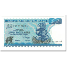 Banknot, Zimbabwe, 2 Dollars, 1983, KM:1b, UNC(65-70)