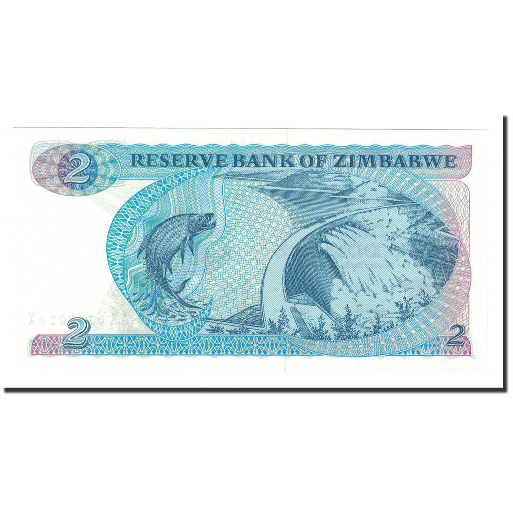 Banknot, Zimbabwe, 2 Dollars, 1983, KM:1b, UNC(65-70)