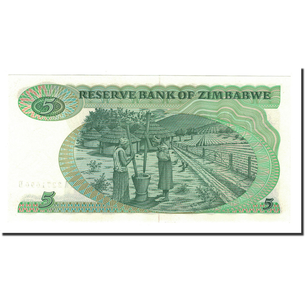Billete, 5 Dollars, 1983, Zimbabue, KM:2c, UNC