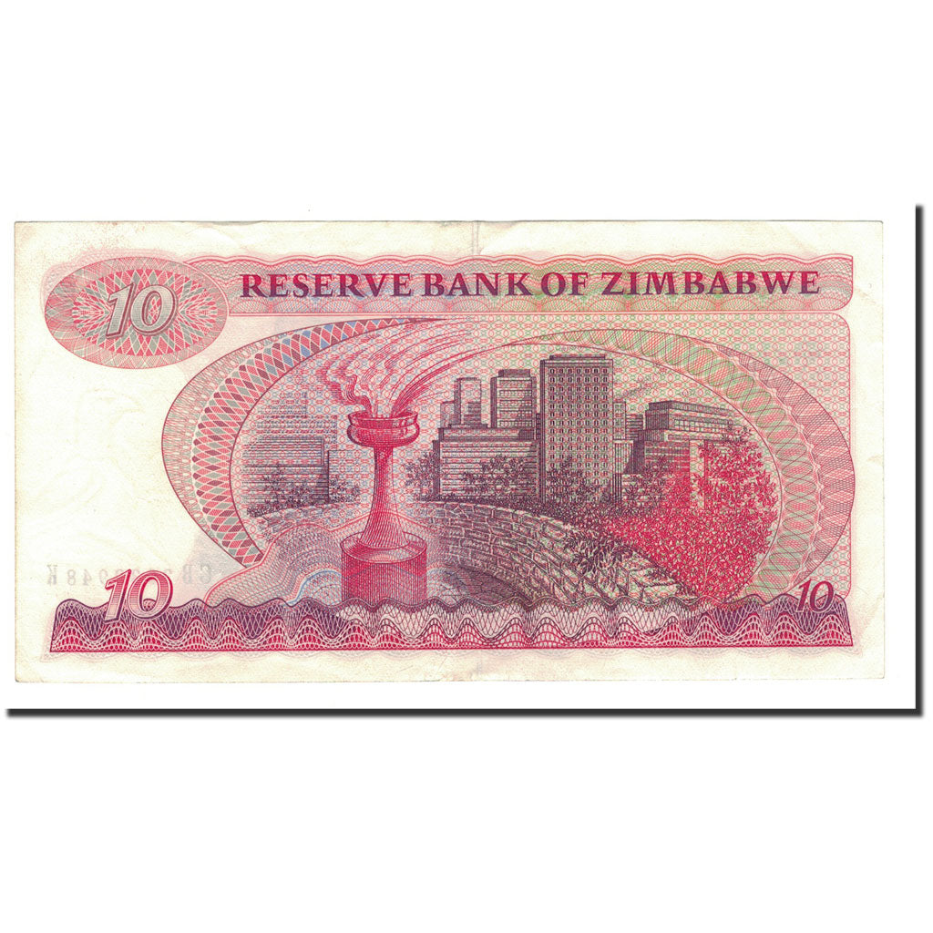 Simbabwe, 10 Dollars, 1994, KM:3e, SS