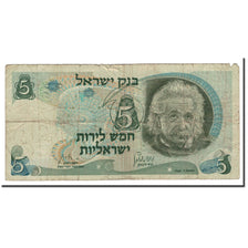 Israel, 5 Lirot, 1968, KM:34b, VG(8-10)