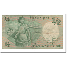 Israel, 1/2 Lira, 1958, KM:29a, F(12-15)