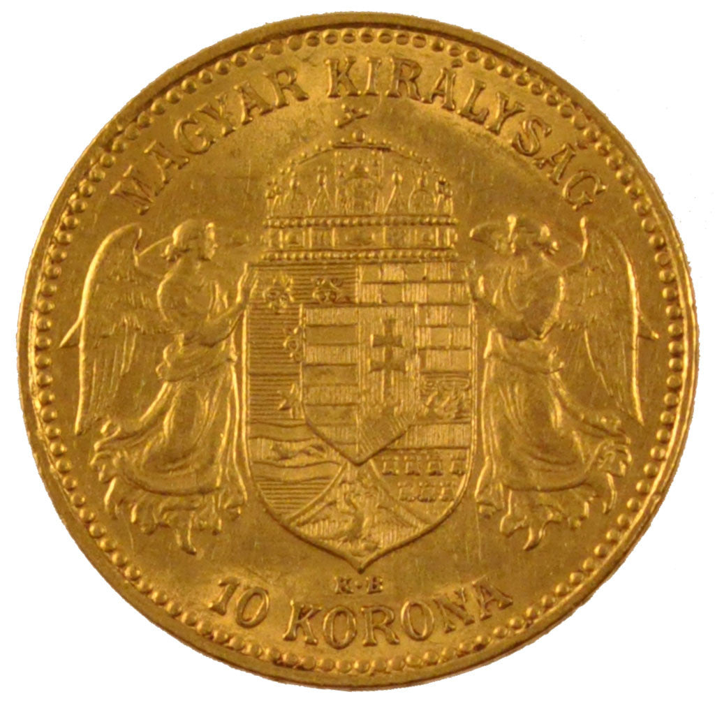 Moneda, Hungría, Franz Joseph I, 10 Korona, 1909, Kormoczbanya, EBC+, Oro