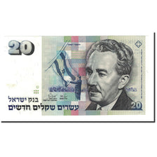 Banknote, Israel, 20 New Sheqalim, 1987, KM:54b, UNC(63)