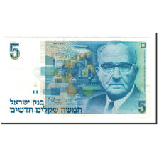 Billete, 5 New Sheqalim, 1985, Israel, KM:52a, EBC