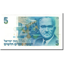 Banknote, Israel, 5 New Sheqalim, 1985, KM:52a, AU(55-58)