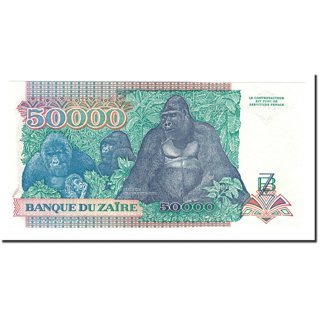 Billet, Zaïre, 50,000 Zaïres, 1991, 1991-04-24, KM:40a, NEUF