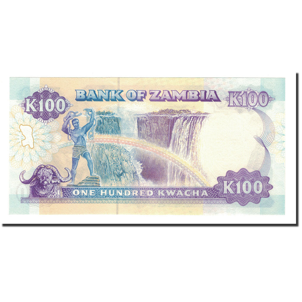 Banknote, Zambia, 100 Kwacha, 1991, KM:34a, UNC(65-70)