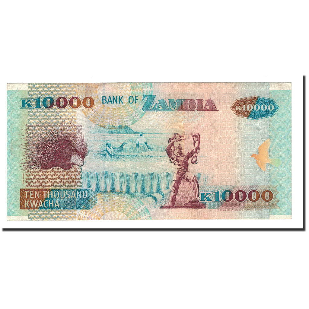 Banknote, Zambia, 10,000 Kwacha, 1992-1996, KM:42a, UNC(65-70)