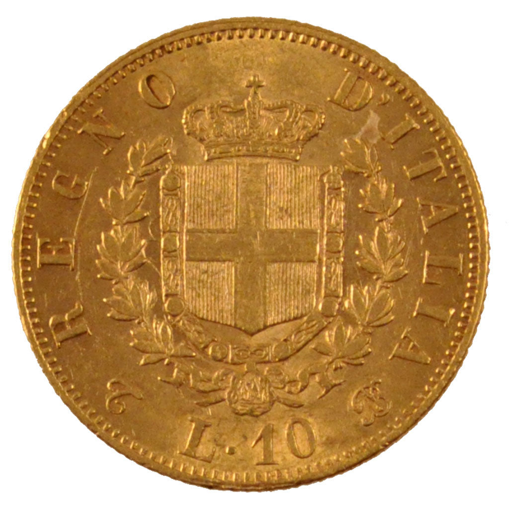 Italia, Vittorio Emanuele II, 10 Lire, 1863, Torino, SPL-, Oro, KM:9.2