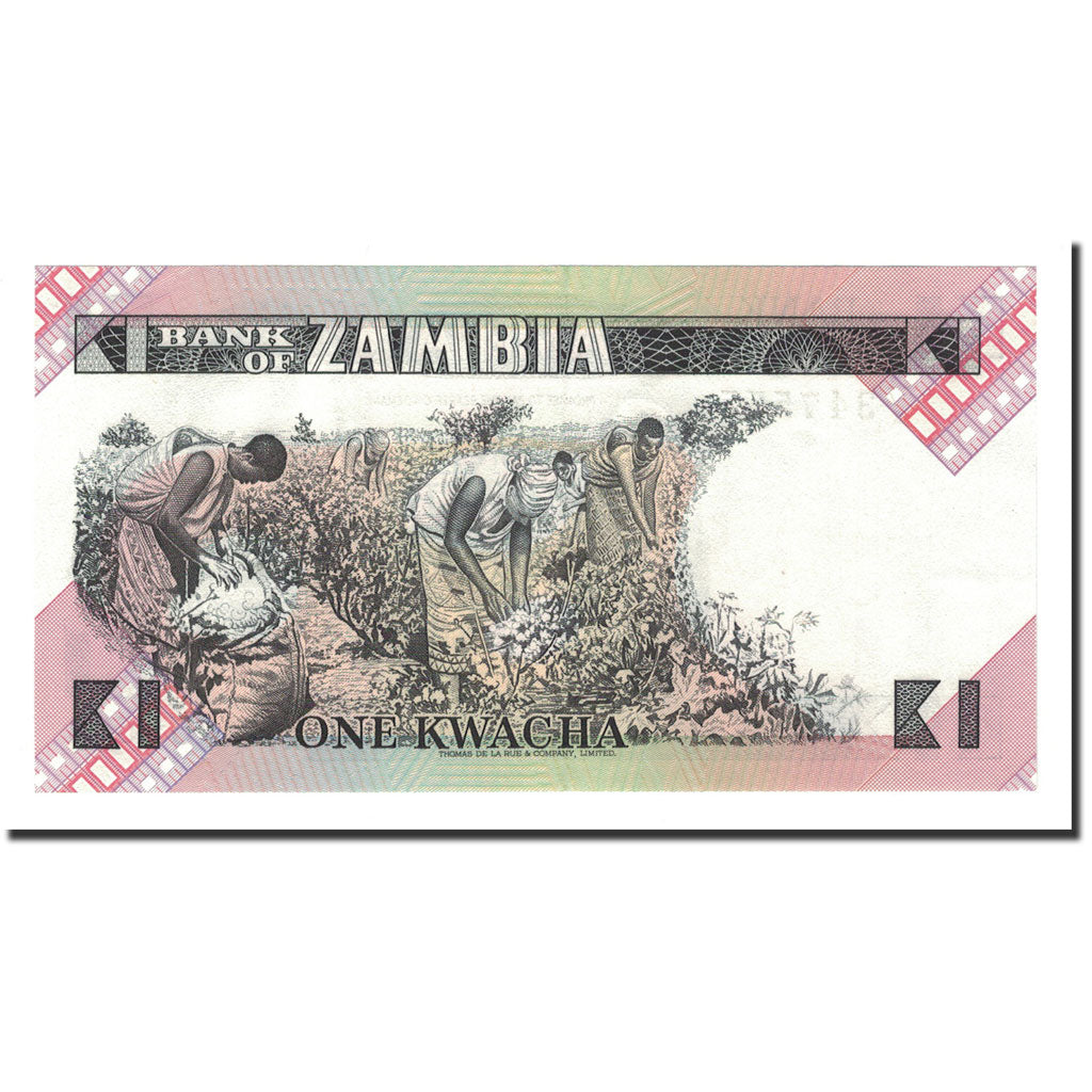 Banknote, Zambia, 1 Kwacha, Undated (1980-88), KM:23b, UNC(65-70)