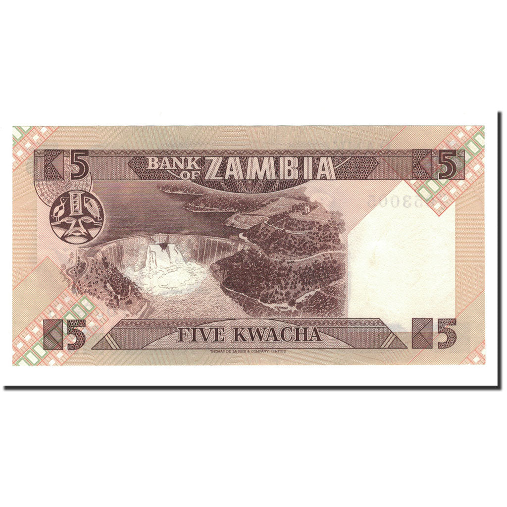Banknote, Zambia, 5 Kwacha, Undated (1980-88), KM:25d, UNC(65-70)