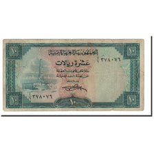 Billet, Yemen Arab Republic, 10 Rials, 1969, Undated, KM:8a, B+