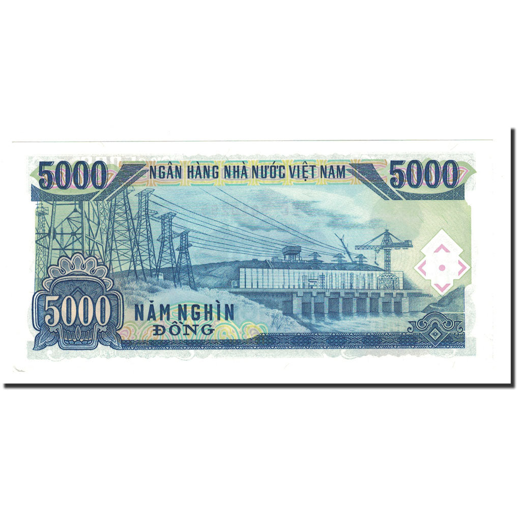 Banknote, Vietnam, 5000 D<ox>ng, 1991, 1993, KM:108a, UNC(64)