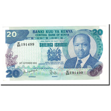 Billet, Kenya, 20 Shillings, 1981-87, 1986-09-14, KM:21e, SPL+