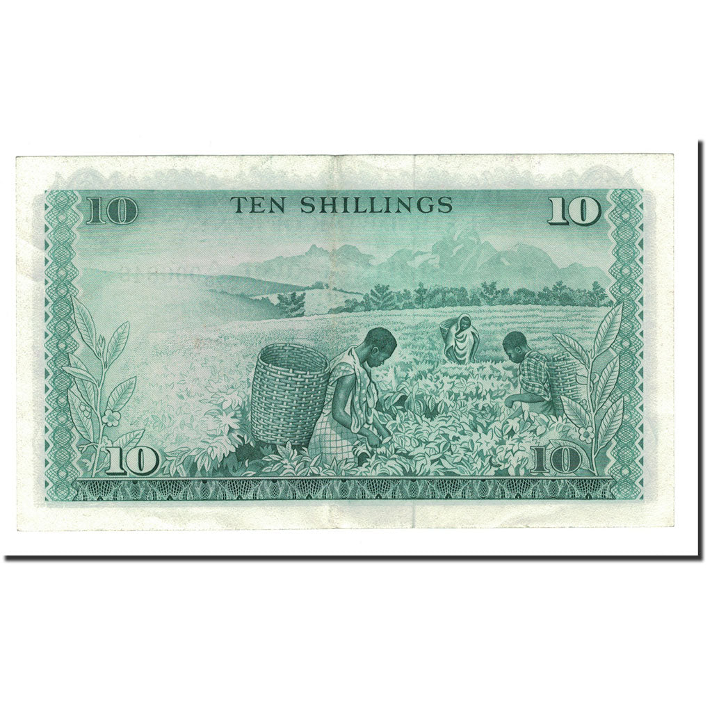 Billet, Kenya, 10 Shillings, 1969-1974, 1974-07-01, KM:7e, TTB+