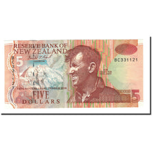 Billet, Nouvelle-Zélande, 5 Dollars, 1992-1997, Undated, KM:177a, SUP+