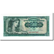 Banknote, Yugoslavia, 500 Dinara, 1963, 1963-05-01, KM:74a, UNC(65-70)