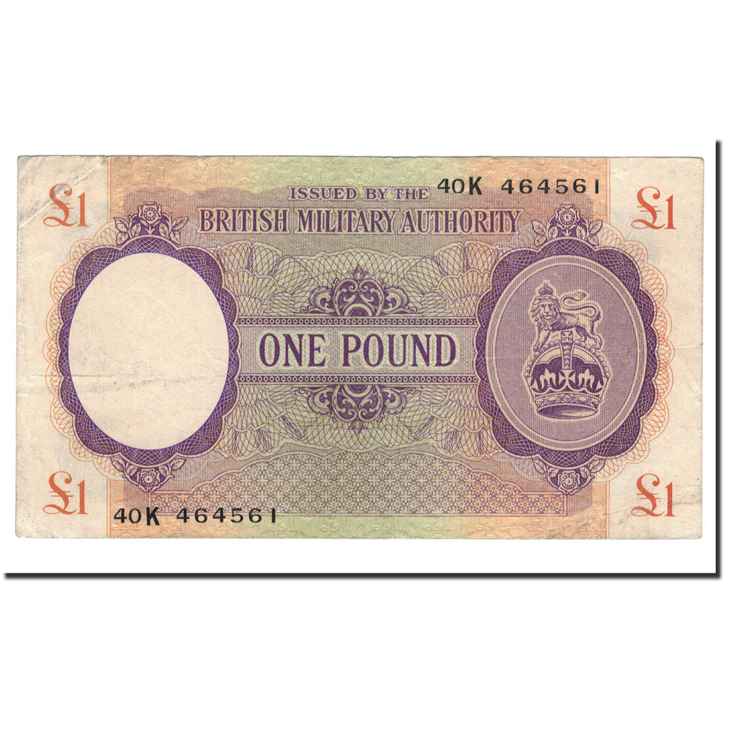 Banknote, Great Britain, 1 Pound, 1943-1945, KM:M6a, F(12-15)