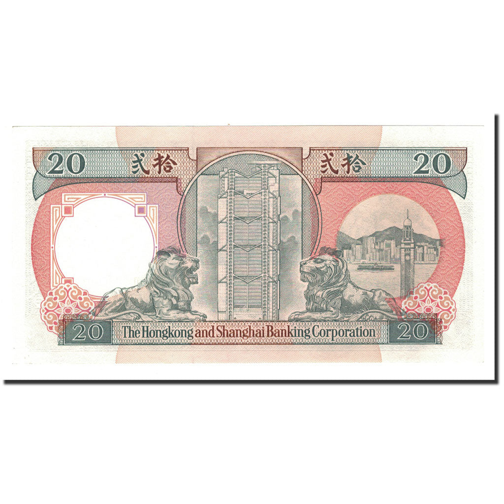 Banknote, Hong Kong, 20 Dollars, 1991, 1991-01-01, KM:197b, UNC(65-70)