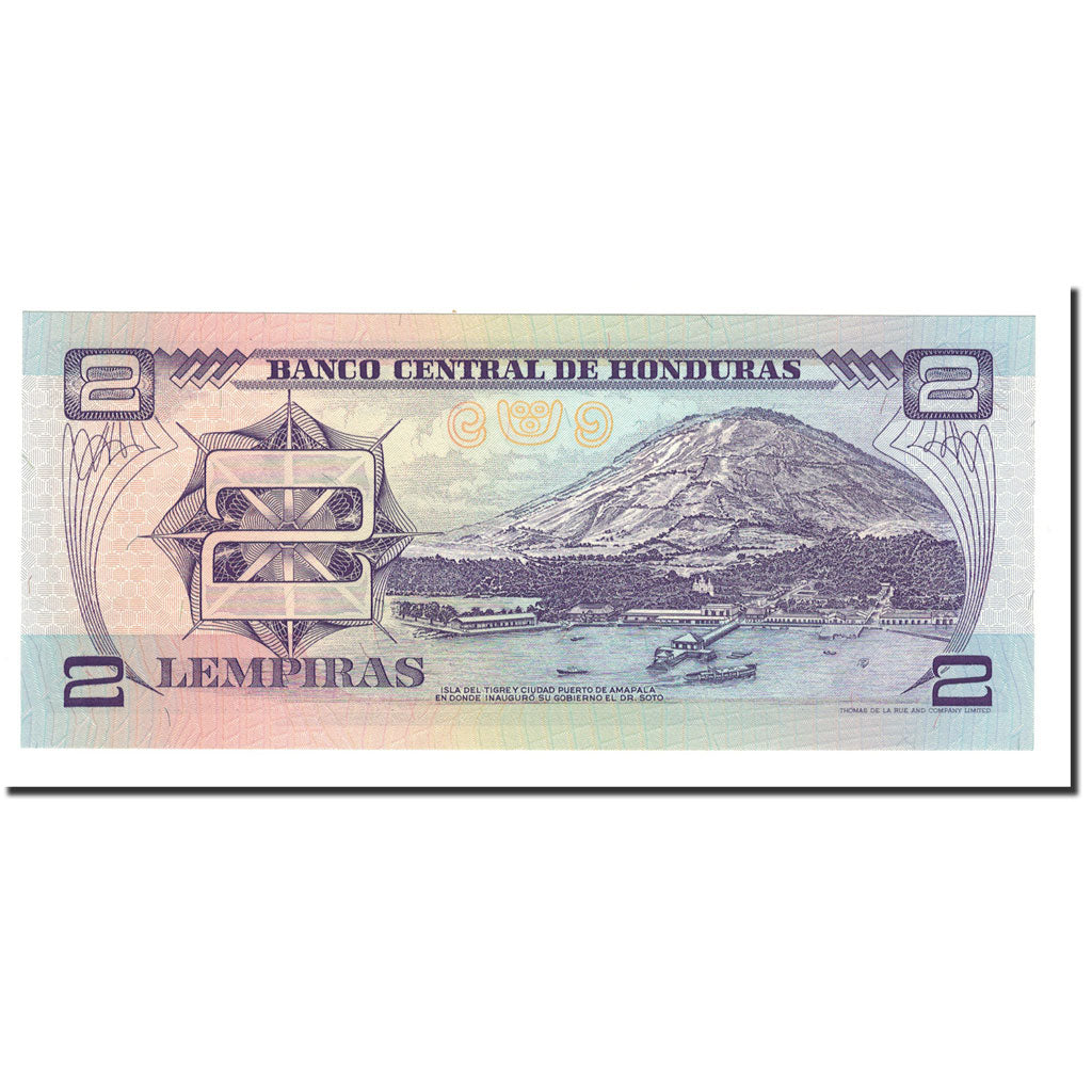 Banknote, Honduras, 2 Lempiras, 1993-1994, 1994-05-12, KM:72c, UNC(65-70)