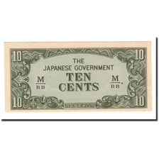 Banknot, MALEZJA, 10 Cents, 1942, Undated, KM:M3b, UNC(63)