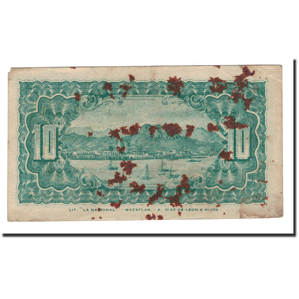 Banknote, Mexico, 10 Centavos, 1913, 1913-09-06, F(12-15)