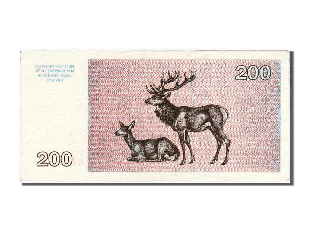 Lithuania, 200 Talonu, 1993, KM #45, AU(55-58), OA086429