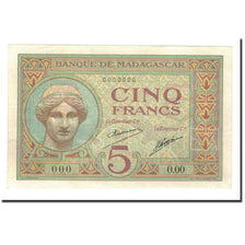 Banknote, Madagascar, 5 Francs, Undated (1937), UNC(63)