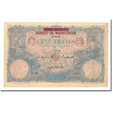 Banknote, Madagascar, 100 Francs, Undated, AU(55-58)