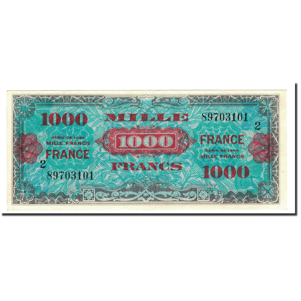 Frankreich, 1000 Francs, 1944, UNZ-, Fayette:VF 27.2), KM:125b
