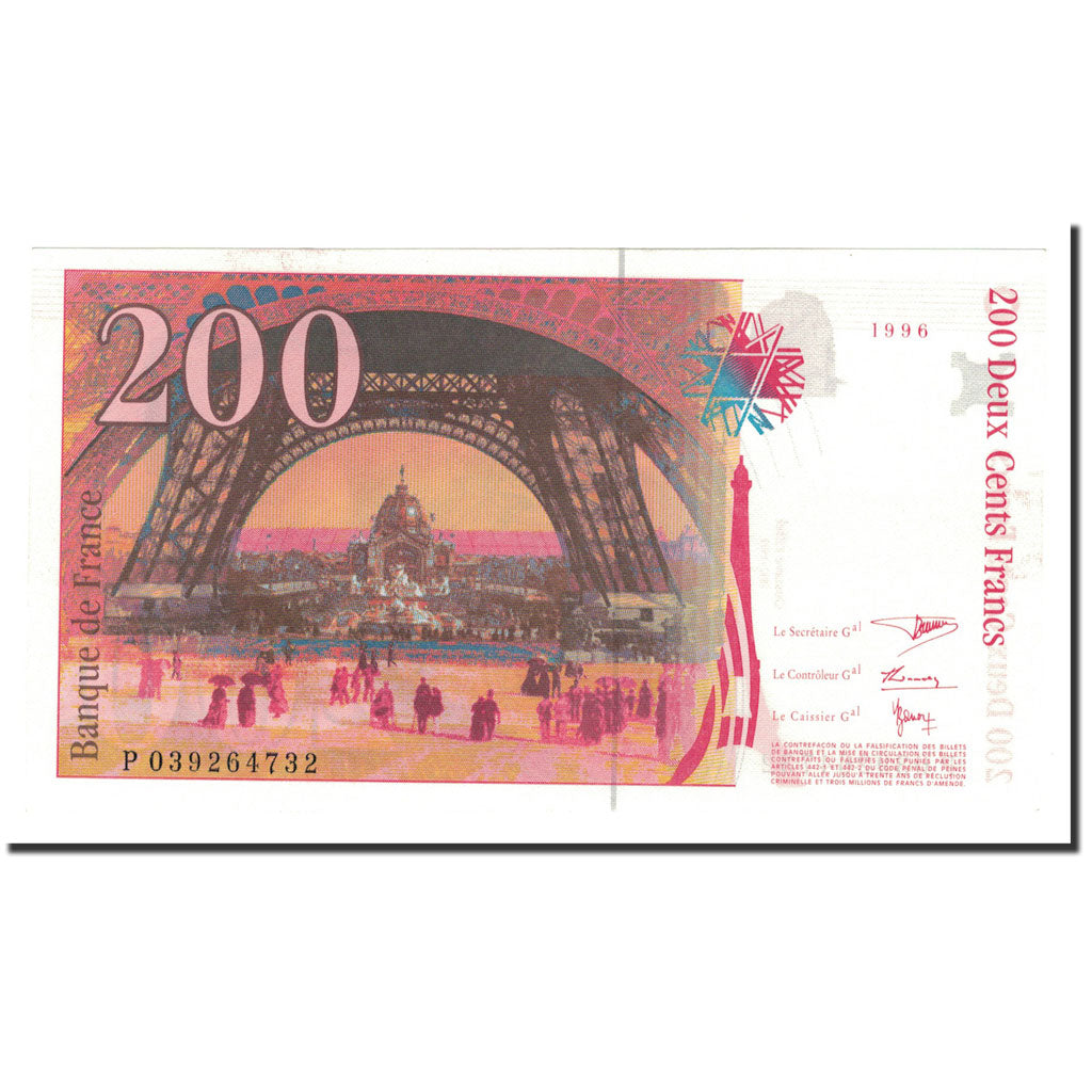 France, 200 Francs, 1996, NEUF, Fayette:F75BIS.2)