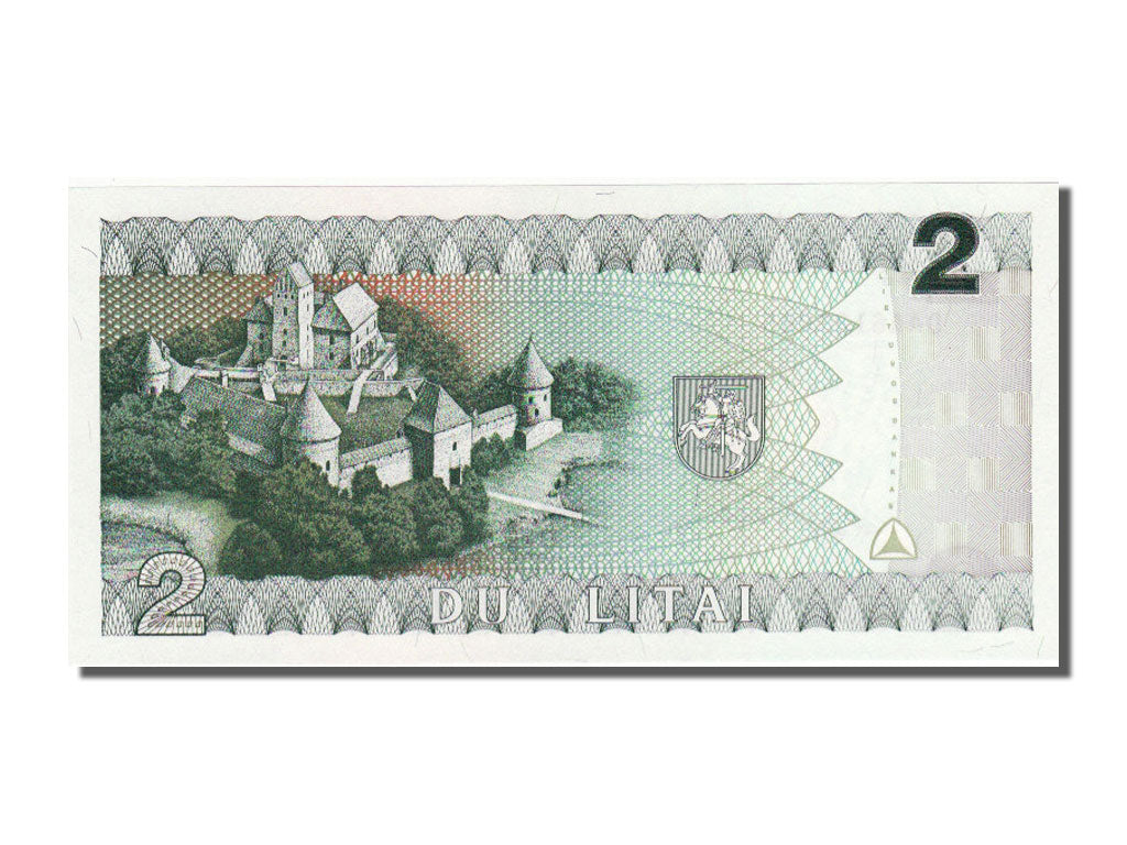Lithuania, 2 Litai, 1993, KM #54a, UNC(65-70), DAA 6123085
