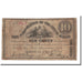 Billet, États-Unis, 10 Cents, 1862, B+
