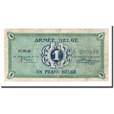 Banknote, Belgium, 1 Franc, 1946, 1946-08-01, KM:M1a, VF(30-35)