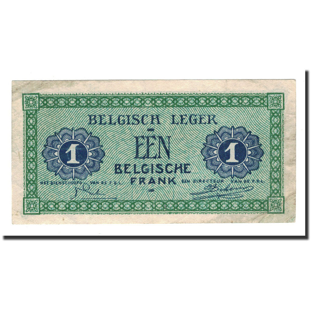 Banknote, Belgium, 1 Franc, 1946, 1946-08-01, KM:M1a, VF(30-35)