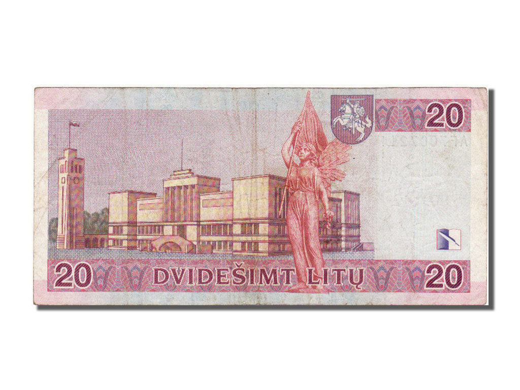 Lithuania, 20 Litu, 2001, KM #66, EF(40-45), AF 7007211