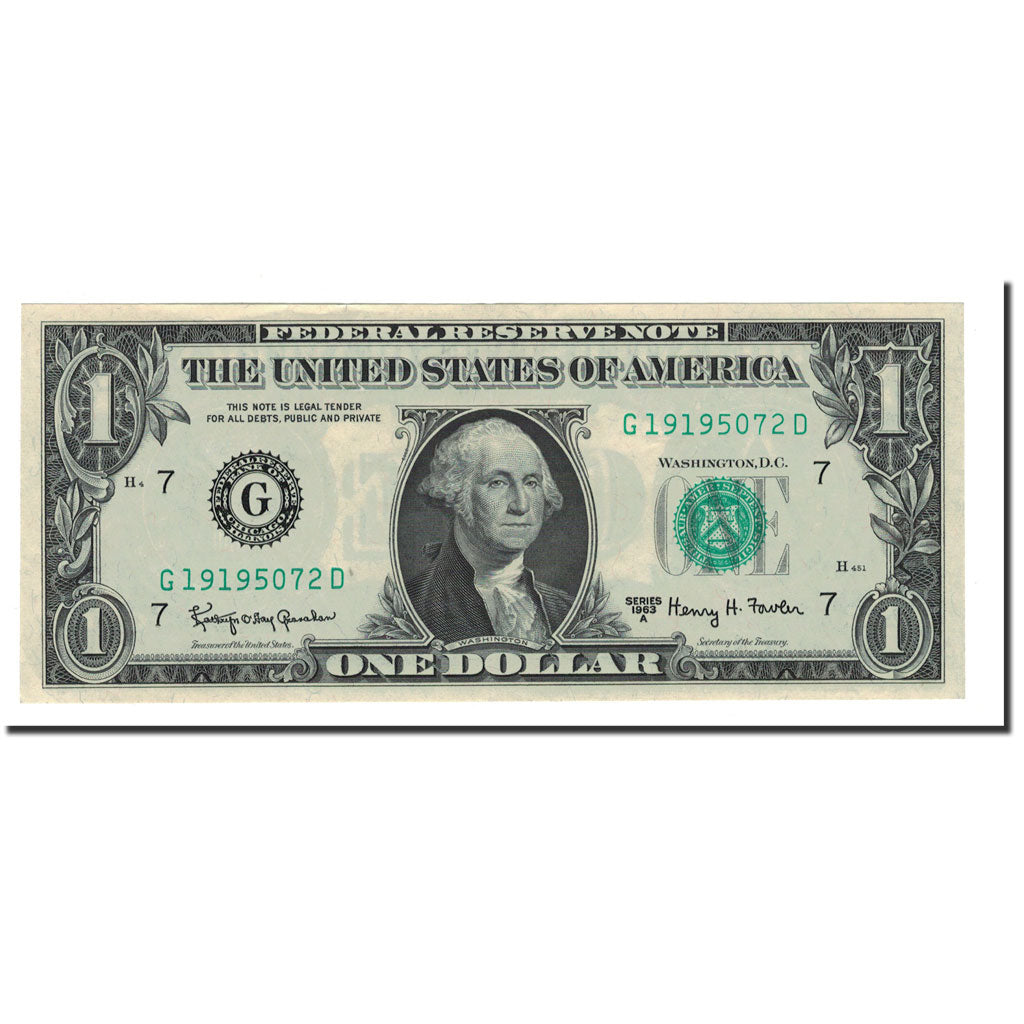Billet, États-Unis, One Dollar, 1963, KM:1483, SPL
