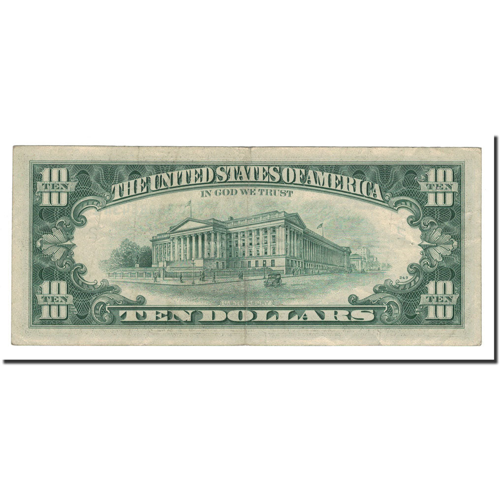 Banknote, United States, Ten Dollars, 1974, KM:2223, EF(40-45)