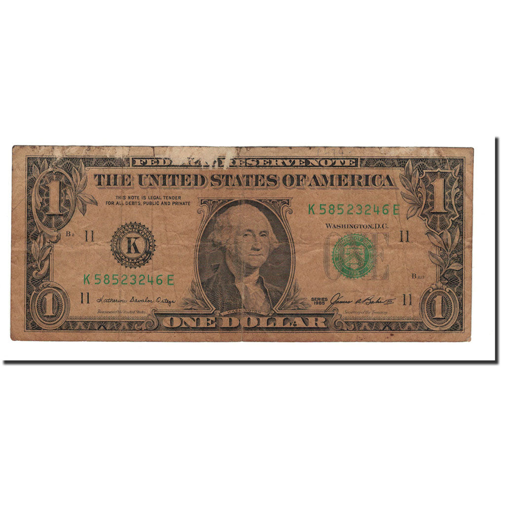 Banknote, United States, One Dollar, 1985, KM:3710, VG(8-10)