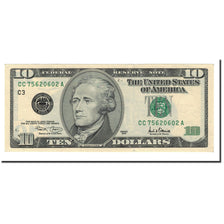 Banknote, United States, Ten Dollars, 2001, KM:4602, UNC(63)