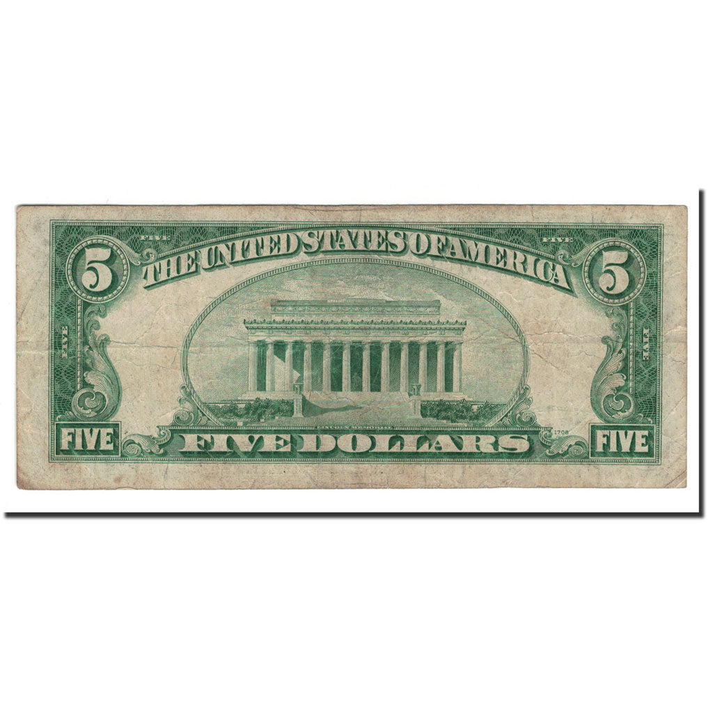 Banknote, United States, Five Dollars, 1928, KM:1644, VF(20-25)