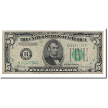 Banknote, United States, Five Dollars, 1934, KM:1768@star, VF(20-25)