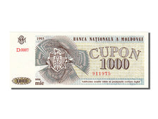 Biljet, Moldova, 1000 Cupon, 1992, NIEUW