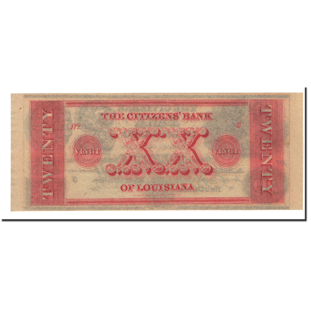 Billet, États-Unis, 20 Dollars, 18XX, SPL