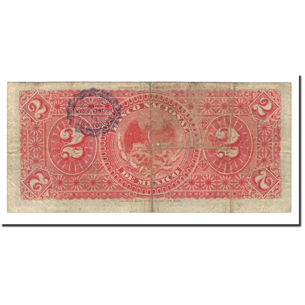 Banknote, Mexico, 2 Pesos, 1913, 1913-12-06, KM:S256a, VF(20-25)