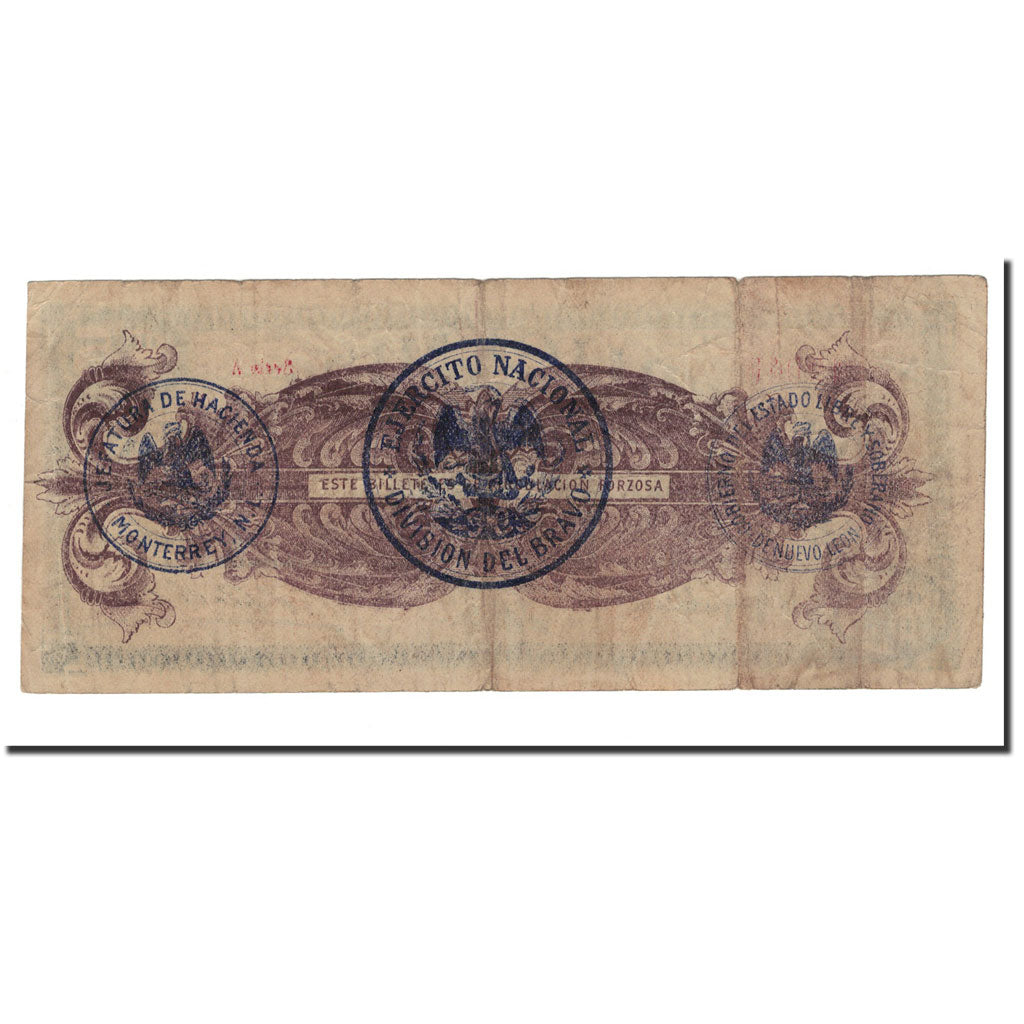Banknote, Mexico - Revolutionary, 5 Pesos, 1914, 1914-01-08, KM:S939, VF(20-25)