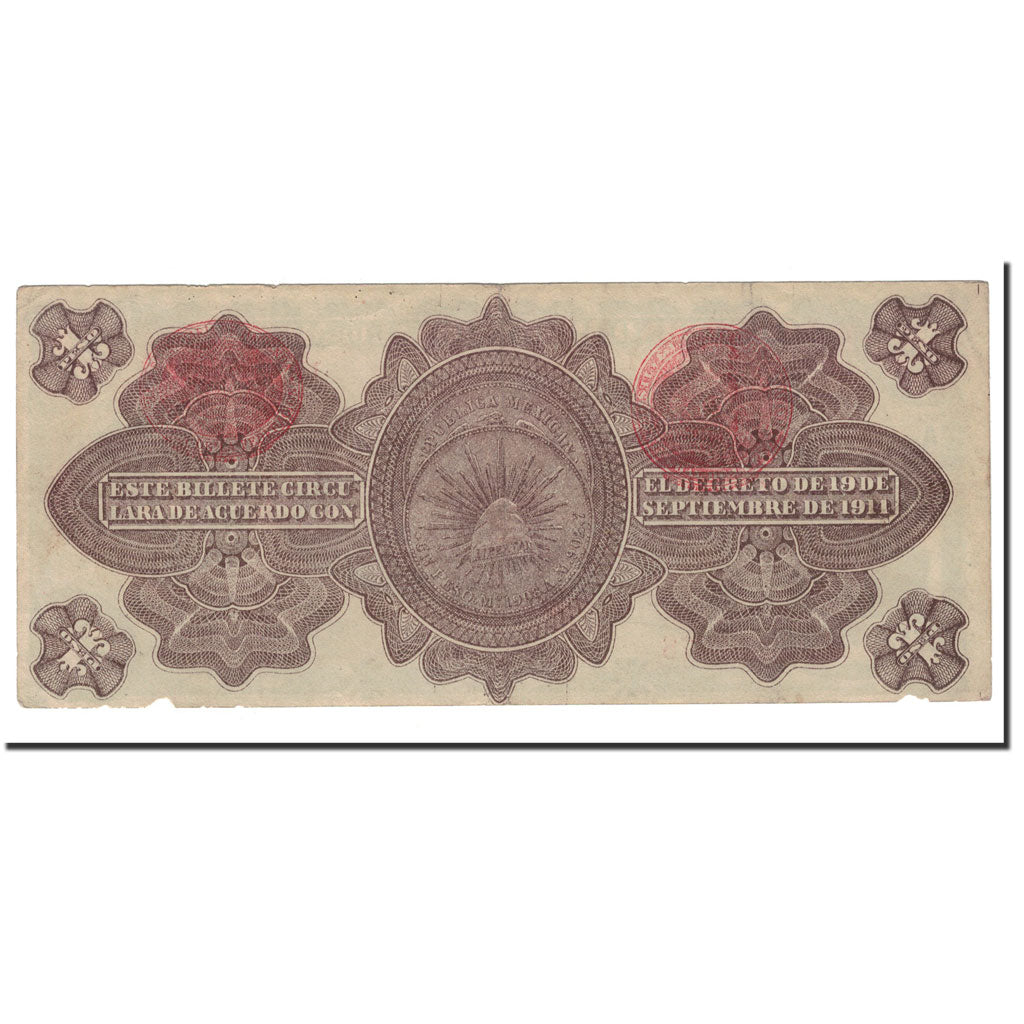 Banknote, Mexico - Revolutionary, 1 Peso, 1914, KM:S701b, VF(20-25)
