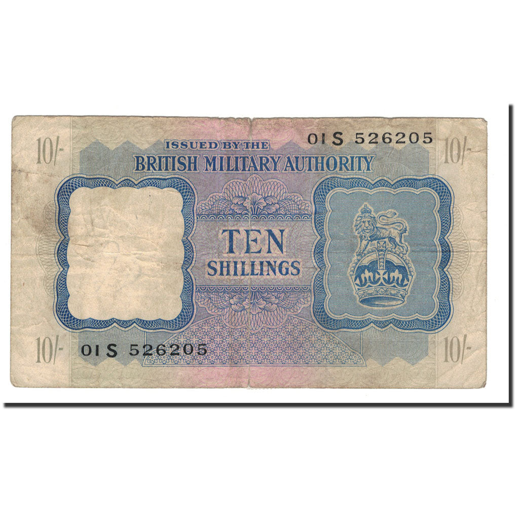 Banknote, Great Britain, 10 Shillings, Undated (1943), KM:M5, VG(8-10)